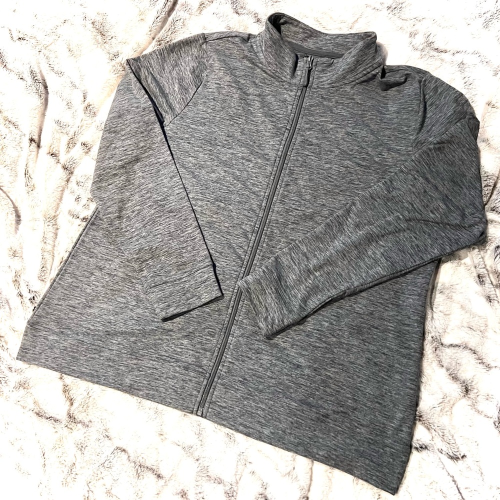 32 Degrees Women's Gray Full-Zip Jacket XXL